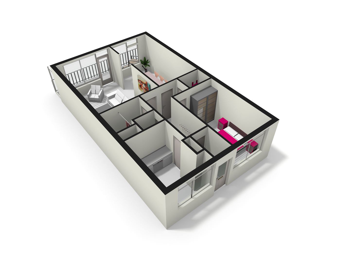 Te Huur 2 kamer Appartement Matenalaan In Arnhem