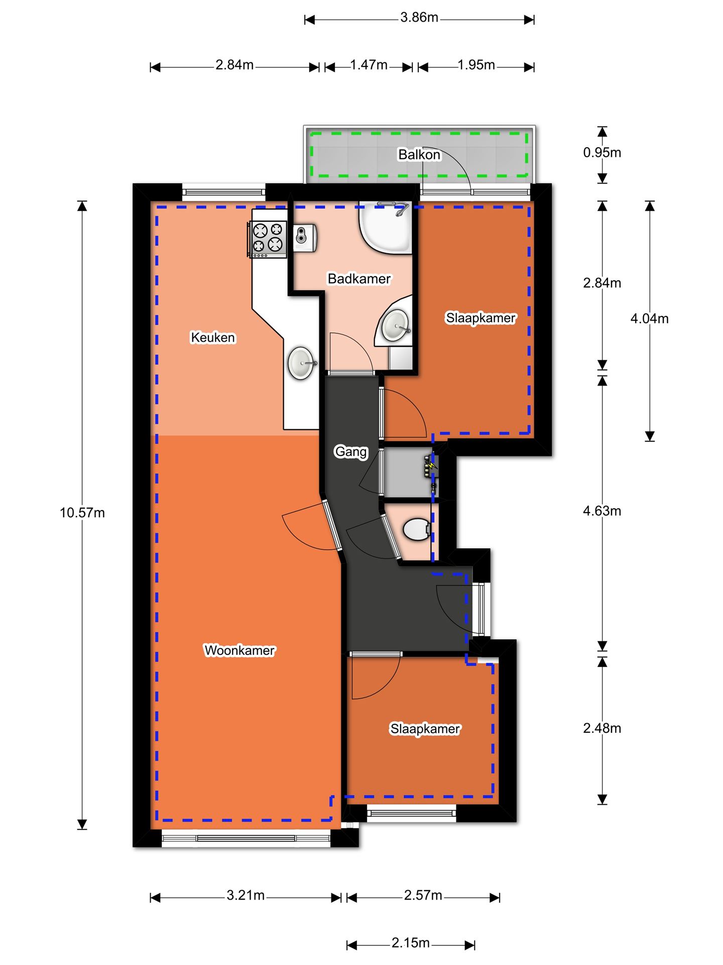 Te Huur 3 kamer Appartement Koopmans van Boekerenstraat In Den Haag