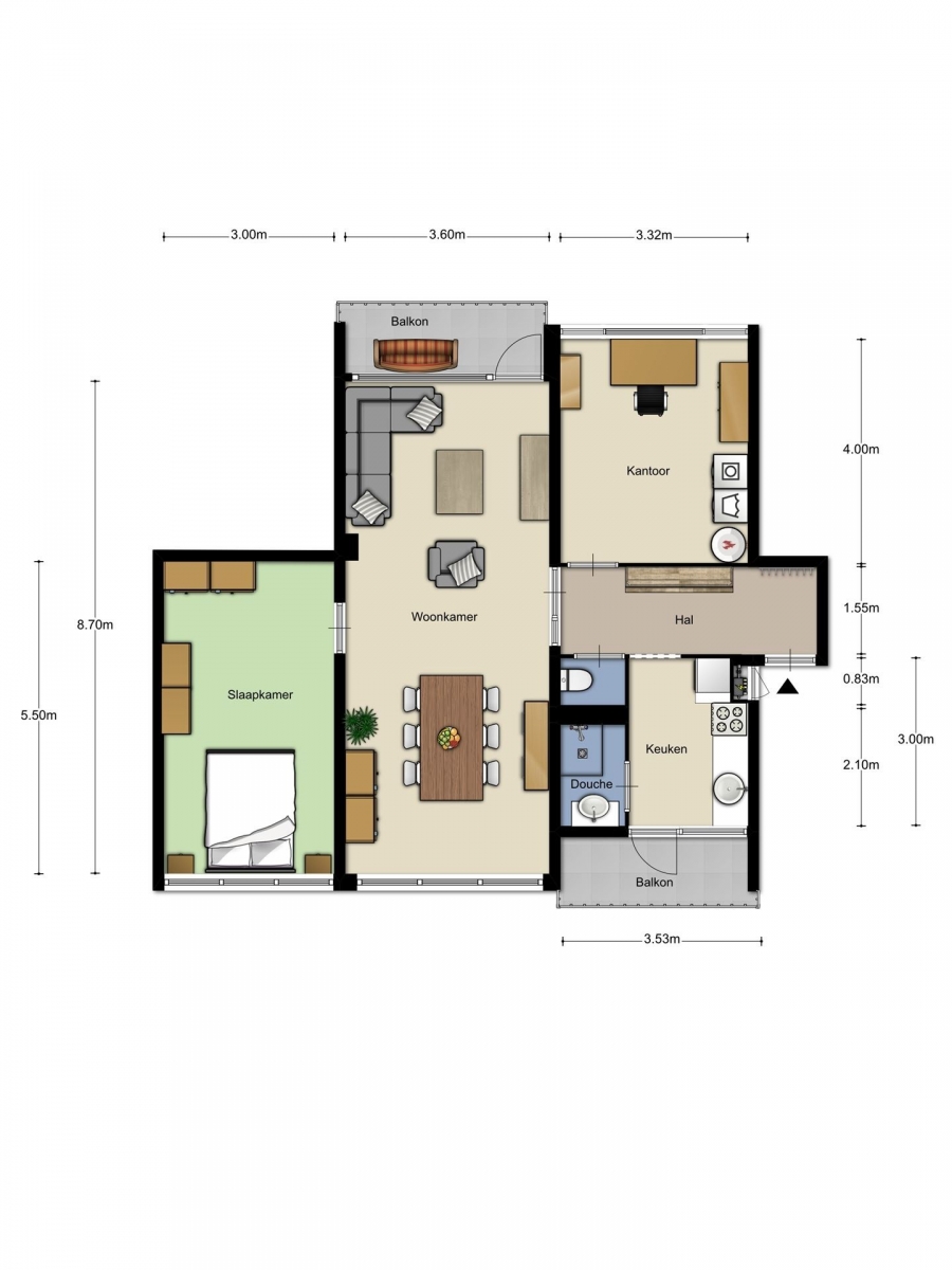 Te Huur 3 Kamer Appartement Pisanostraat In Eindhoven