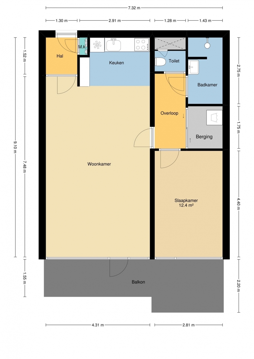 Te Huur 2 Kamer Appartement Sterrenburgplein In Dordrecht