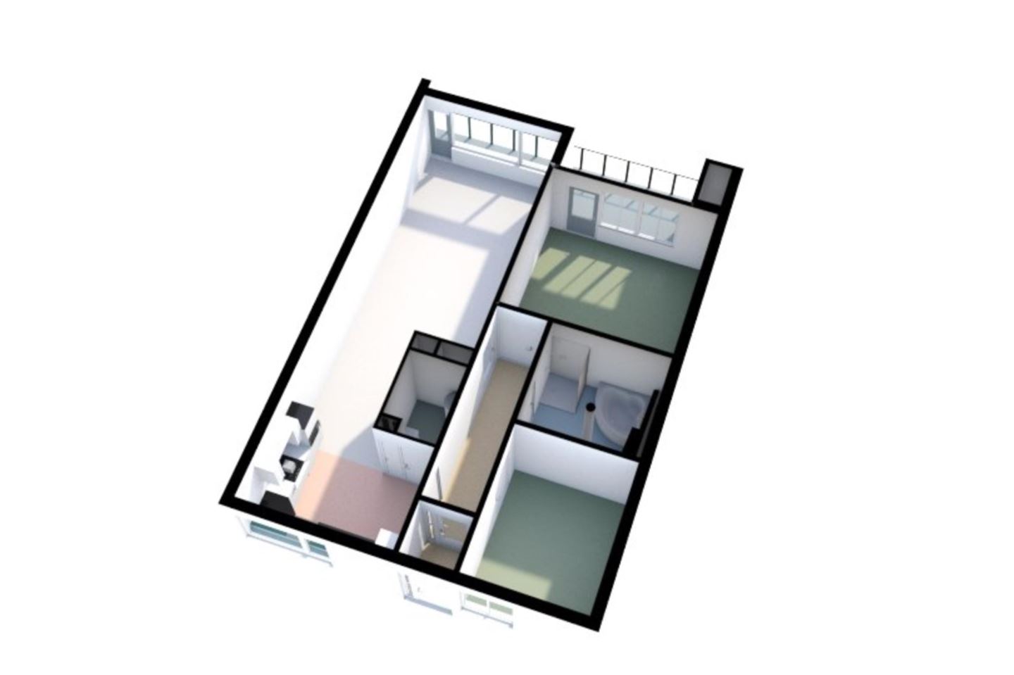 Te Huur 3 kamer Appartement Geessinkweg In Enschede