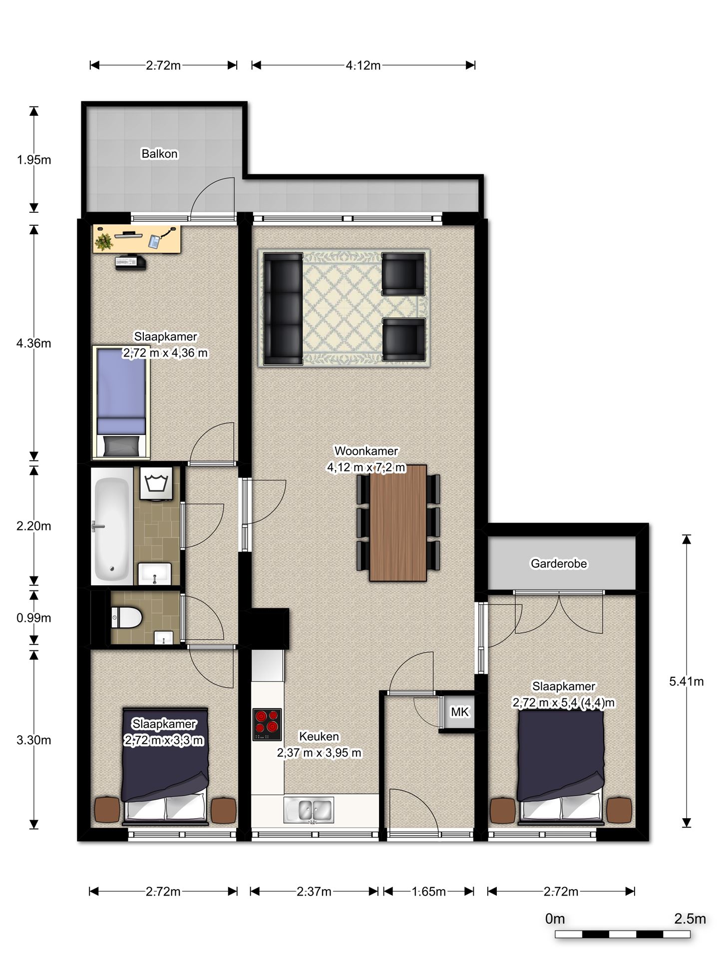 Te Huur 4 Kamer Appartement Hoevenbos In Zoetermeer