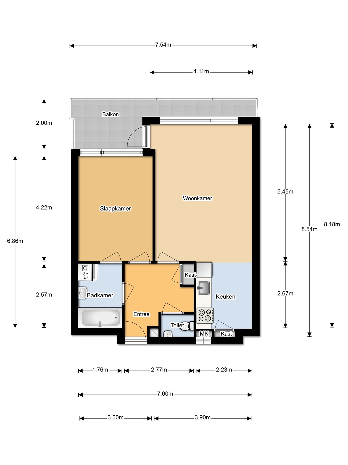 Te Huur 2 Kamer Appartement Etna In Amstelveen