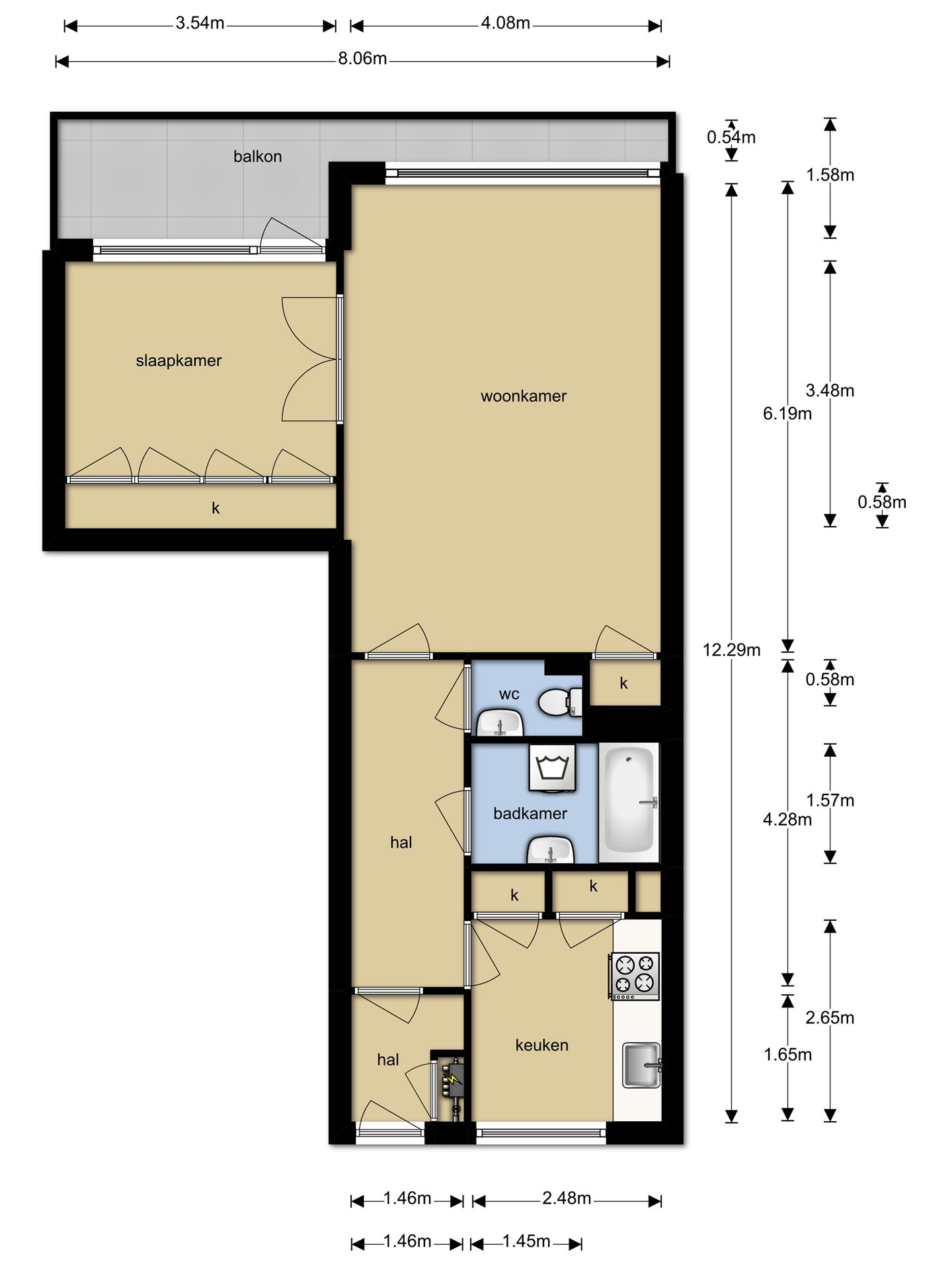 Te Huur 2 Kamer Appartement Groenhof In Amstelveen