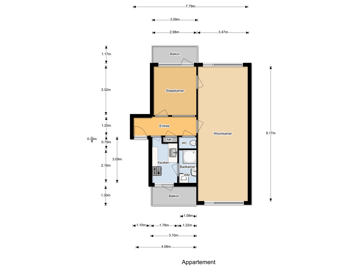 Te Huur 2 kamer Appartement Topaasstraat In Nijmegen