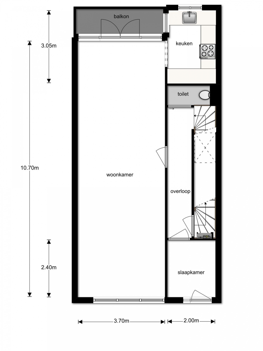 Te Huur 4 Kamer Appartement Pleinweg In Rotterdam