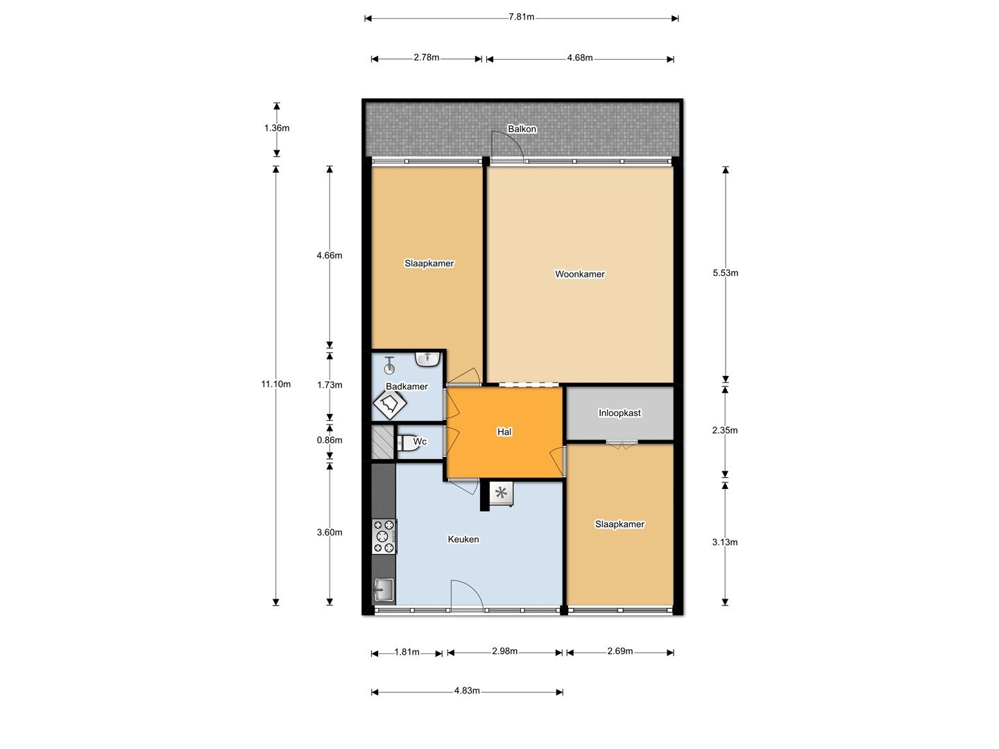 Te Huur 4 Kamer Appartement Oost-Dorsch In Zaandam