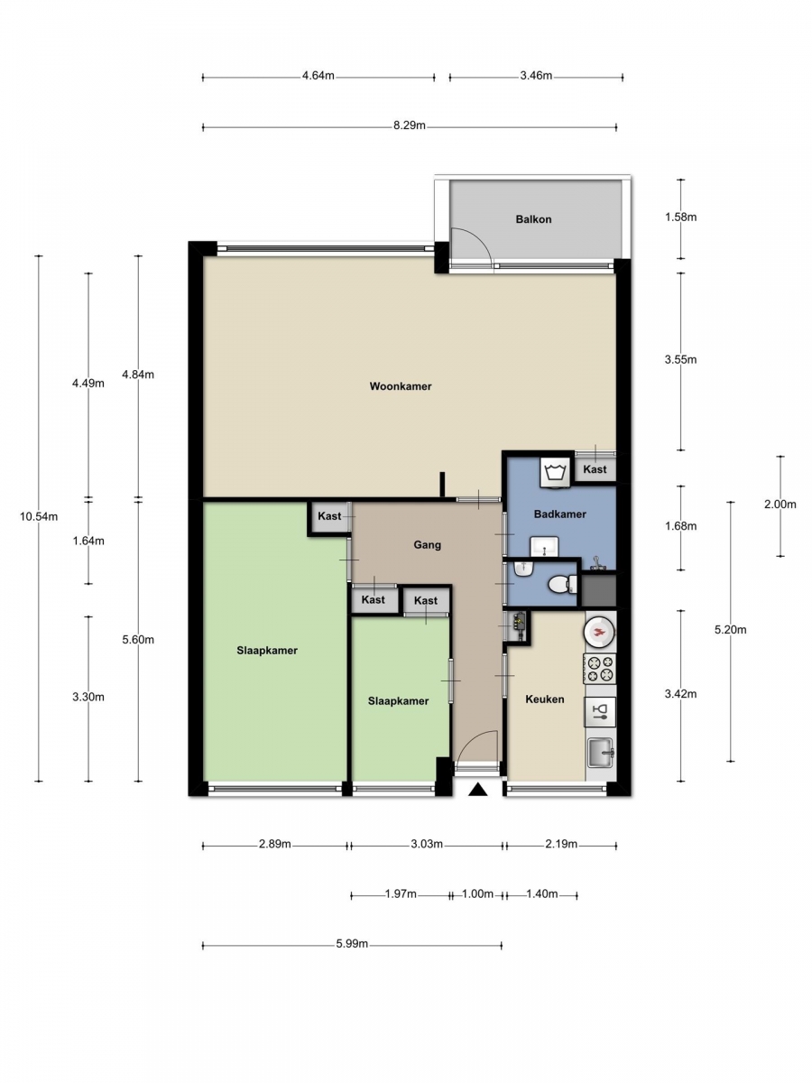 Te Huur 3 Kamer Appartement Apollolaan In Leiden