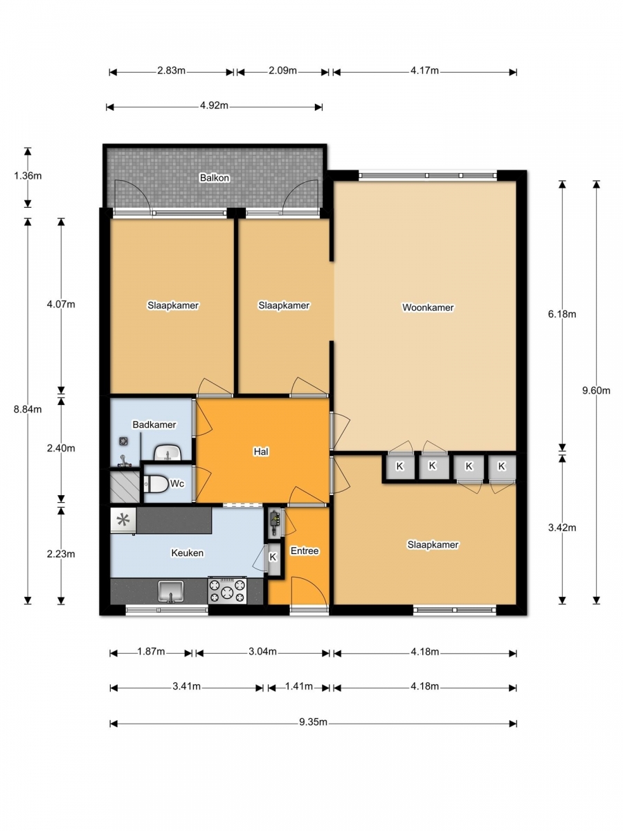 Te Huur 4 Kamer Appartement Hobokenstraat In Breda