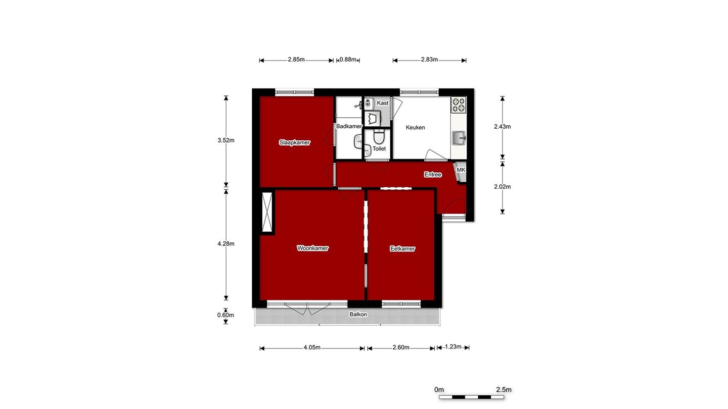 Te Huur 2 Kamer Appartement Boutenslaan In Eindhoven
