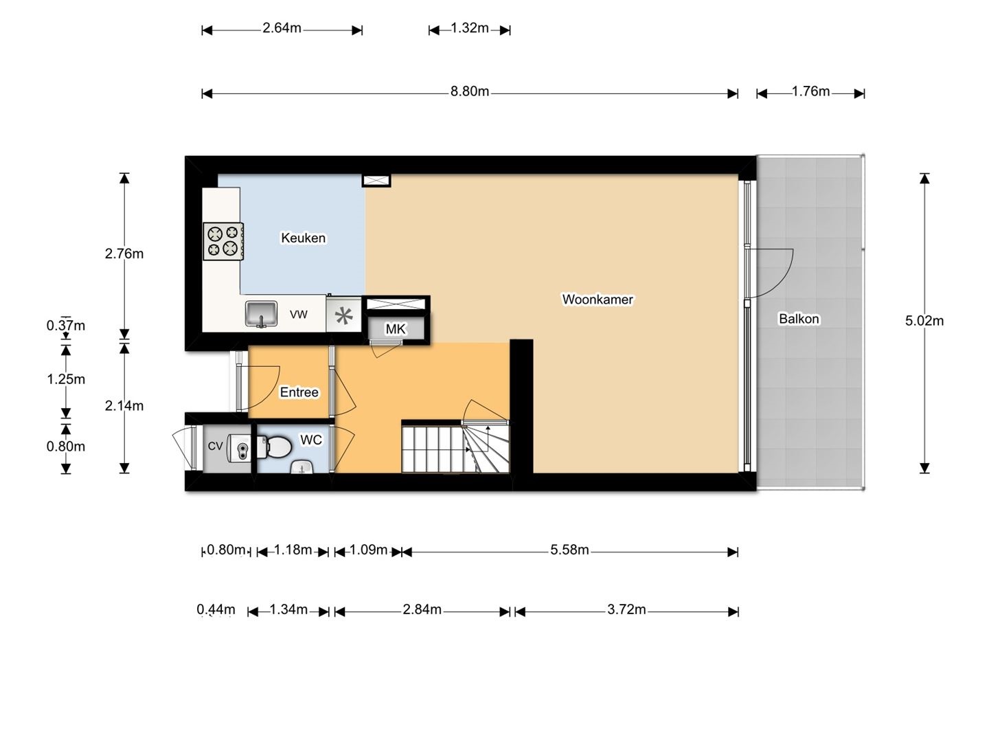 Te Huur 5 Kamer Appartement S.M. Hugo van Gijnweg In Dordrecht