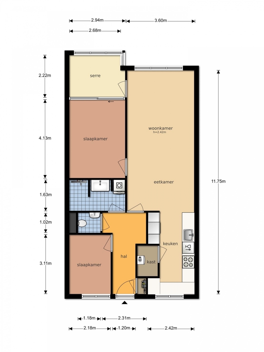 Te Huur 3 Kamer Appartement Brabantstraat In Alphen aan den Rijn