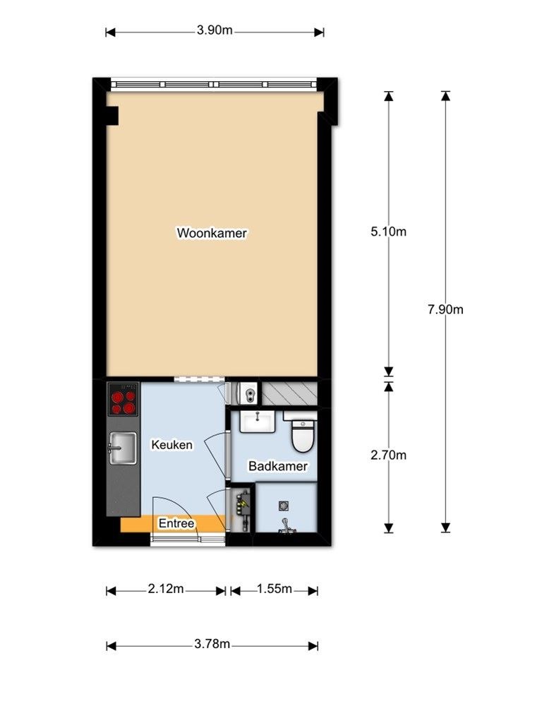 Te Huur 1 Kamer Appartement Bos en Lommerplantsoen In Amsterdam