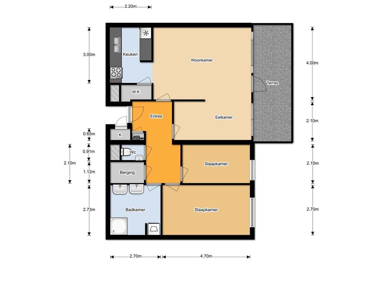 Te Huur 4 Kamer Appartement Vollenhoveschans In Almere