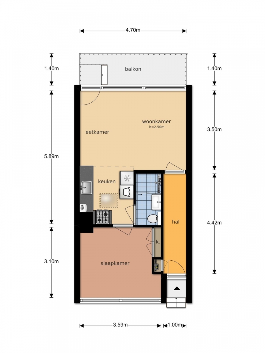 Te Huur 2 Kamer Appartement Engelandlaan In Haarlem