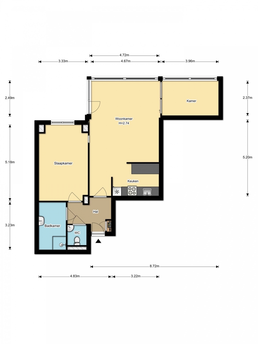 Te Huur 2 Kamer Appartement Robert Kochlaan In Haarlem