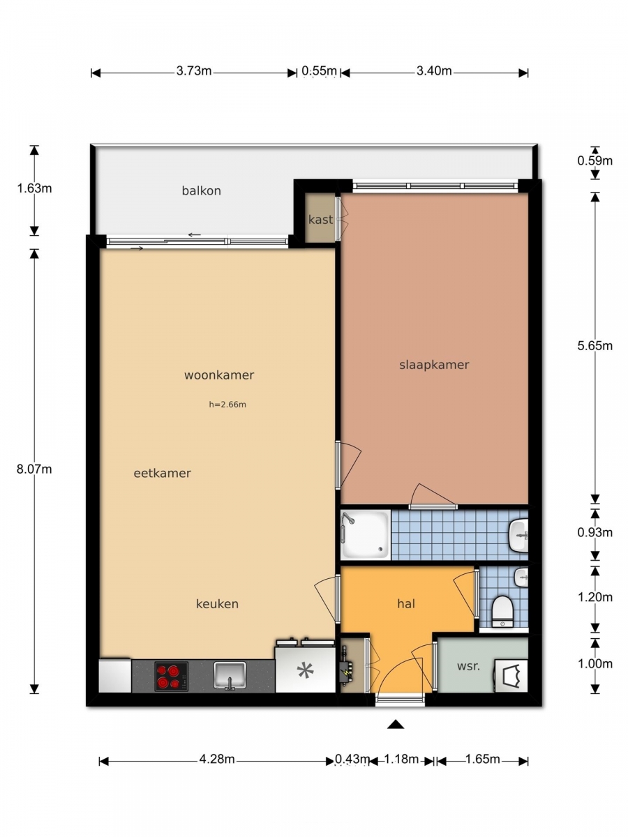 Te Huur 2 Kamer Appartement Forum In Almere