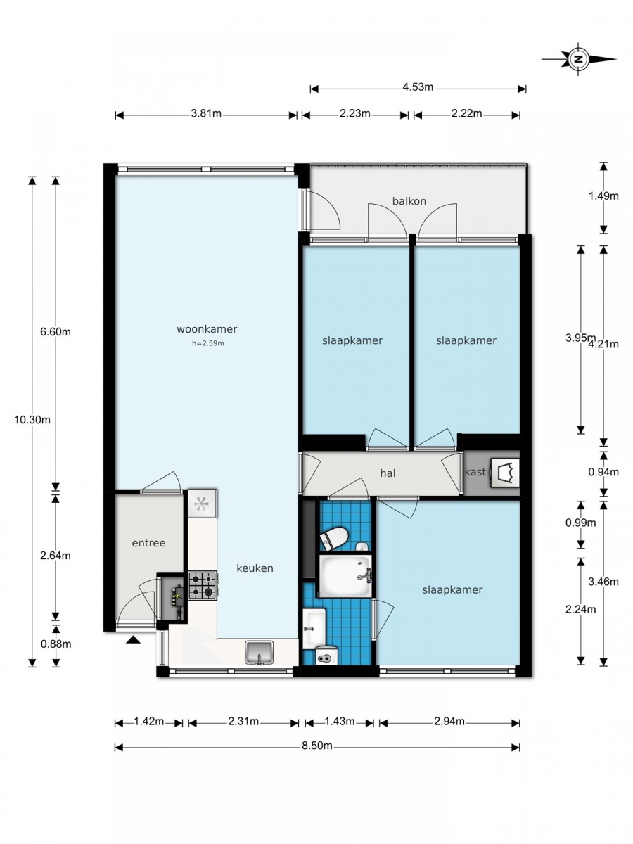 Te Huur 4 Kamer Appartement Engelandlaan In Haarlem