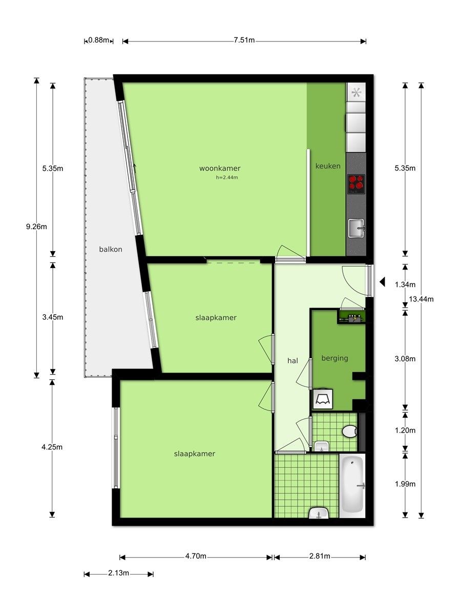 Te Huur 3 Kamer Appartement Govert Flinckstraat In Almere