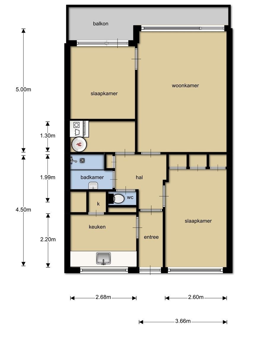 Te Huur 3 Kamer Appartement Langswater In Amsterdam