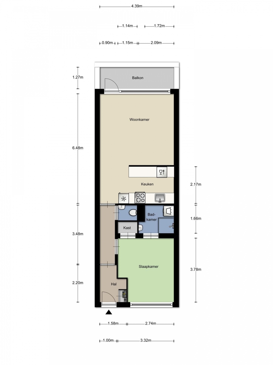 Te Huur 2 Kamer Appartement Arnold Spoelplein In Den Haag